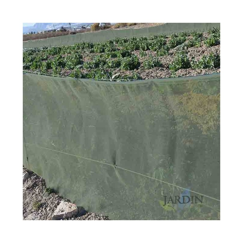 Filet brise-vent pour la protection des cultures et plantes 1 x 100 m, vert