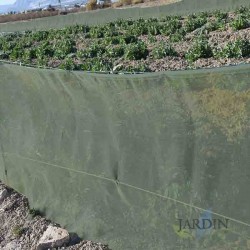 Filet brise-vent pour la protection des cultures et plantes 1,5 x 100 m, vert