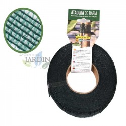 Atadura de rafia verde 3 cm x 50 m, ideal para jardinería y cultivo de plantas
