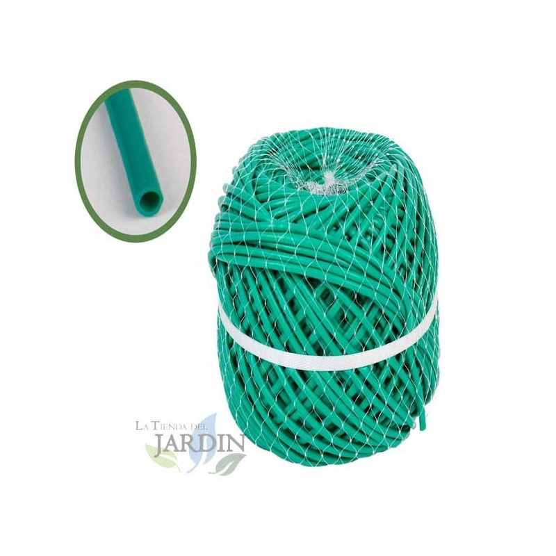 Tubo Agricolo Verde, Legatura in PVC per piante, ortaggi e fiori, lunghezza 145 m