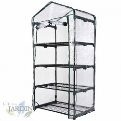 Terrace greenhouse 160 x 69 x 49 cm, 4 shelves