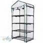 Estufa de terraço com zíper 160x69x49 cm, 4 prateleiras, para cultivo interno e externo Estufa de terraço com zíper 160x69x49 cm, 4 prateleiras, para cultivo interno e externo