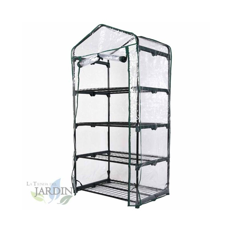 Terrace greenhouse 160 x 69 x 49 cm, 4 shelves