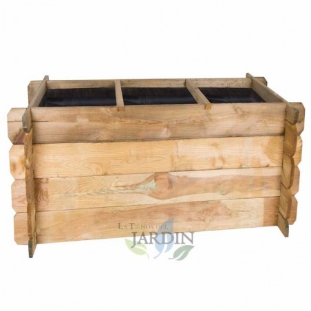 Jardineira Urban Garden 140x60x40 cm, ideal para cultivo em terraços e varandas