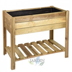 Rechteckiger Anbautisch aus Holz 100 x 50 x 75 cm