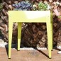 Square metal grow table 60 x 60 x 82 cm yellow