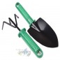 Set di attrezzi da giardino con pala e rastrello, ideali per la manutenzione e la coltivazione di giardini e frutteti Set di attrezzi da giardino con pala e rastrello, ideali per la manutenzione e la coltivazione di giardini e frutteti
