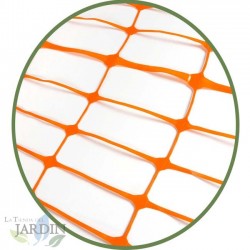 Filet de balisage orange pour les travaux 1 x 50 m, carré 4x10 cm