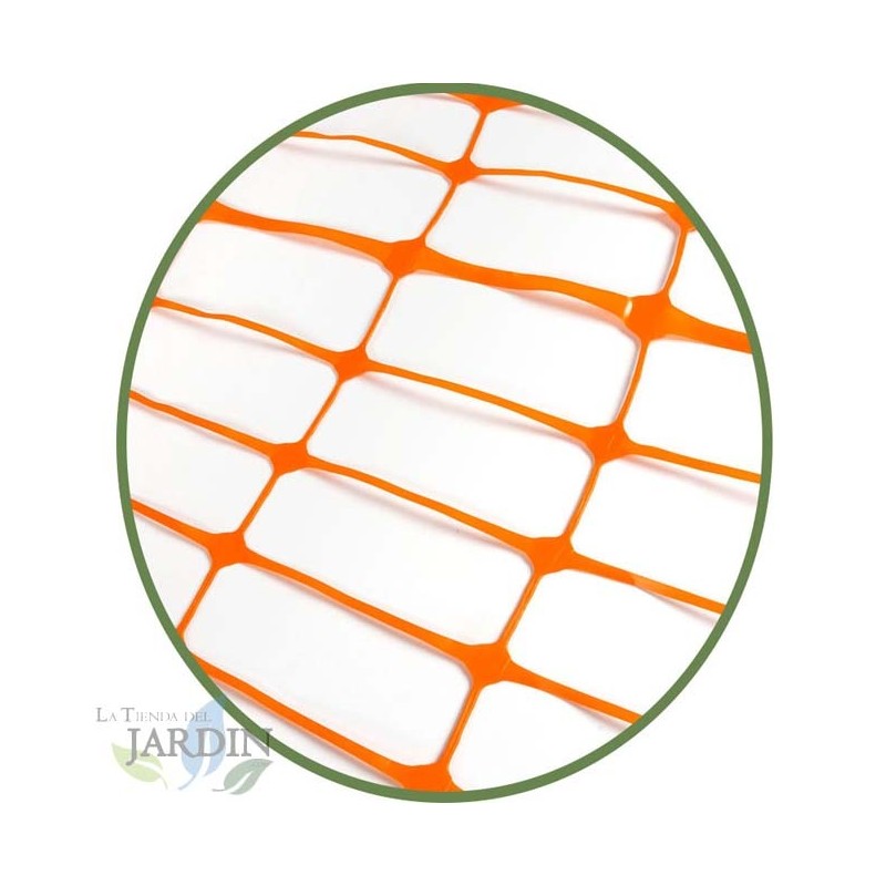 Reticolo di Segnalazione Arancione per Lavori 1 x 50 m, Quadrato 4x10 cm Reticolo di Segnalazione Arancione per Lavori 1 x 50 m, Quadrato 4x10 cm