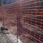 Malha de sinalização para canteiros de obras 1 x 50 m, quadrados de 4 x 10 cm, alta visibilidade para segurança em canteiros de Malha de sinalização para canteiros de obras 1 x 50 m, quadrados de 4 x 10 cm, alta visibilidade para segurança em canteiros de