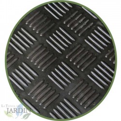 Schachbrett-Gummiboden 3mm, 1,2 x 2 m