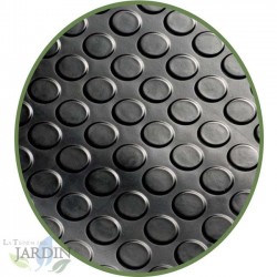 Revêtement en caoutchouc antidérapant sol PVC Cercles 3 mm, 1 x 10 m