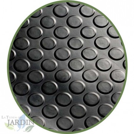 Revêtement en caoutchouc antidérapant sol PVC Cercles 3 mm, 1,4 x 10 m