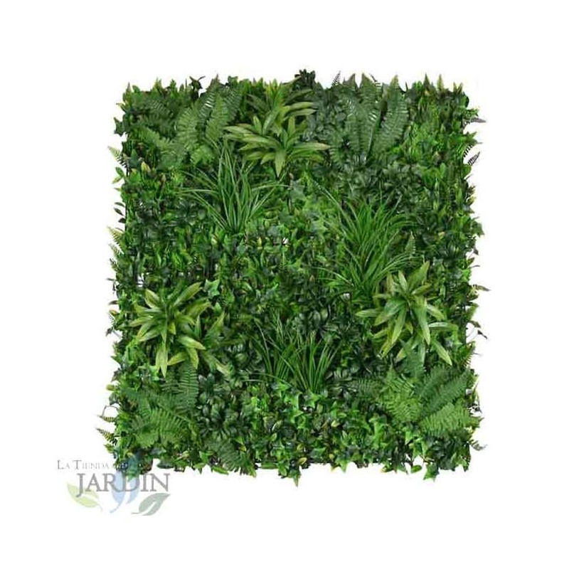 Jardim Vertical Selvagem 100x100 cm | Planta Artificial | Decoração de Parede Interna/Externa | Jardins Verticais