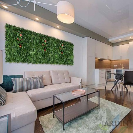 VERTIKALER GARTEN Tropical 100 x 100 cm. Passen sich jedem Raum an und schaffen Umgebungen von großer Originalität und Frische.