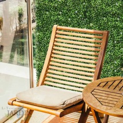 4 Stück Vertikaler Garten Jasmin 50x50 cm (1x1m) | Künstliche Pflanze | Wanddekoration für Innen- und Außenbereiche