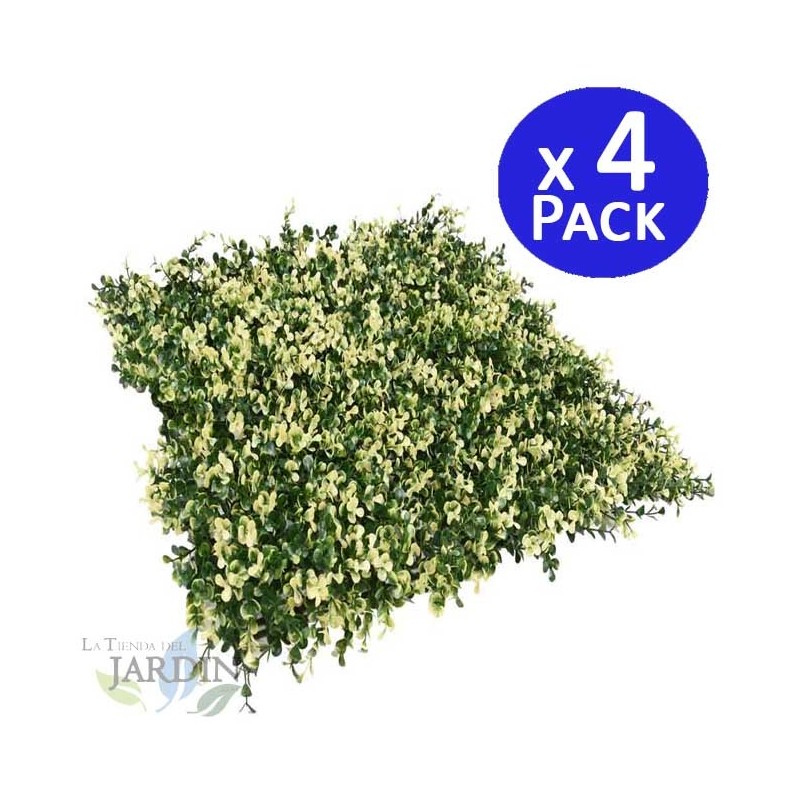 4 Stück Vertikaler Garten Flavo 50x50 cm (1x1m) | Künstliche Pflanze | Wanddekoration für Innen- und Außenbereiche 4 Stück Vertikaler Garten Flavo 50x50 cm (1x1m) | Künstliche Pflanze | Wanddekoration für Innen- und Außenbereiche