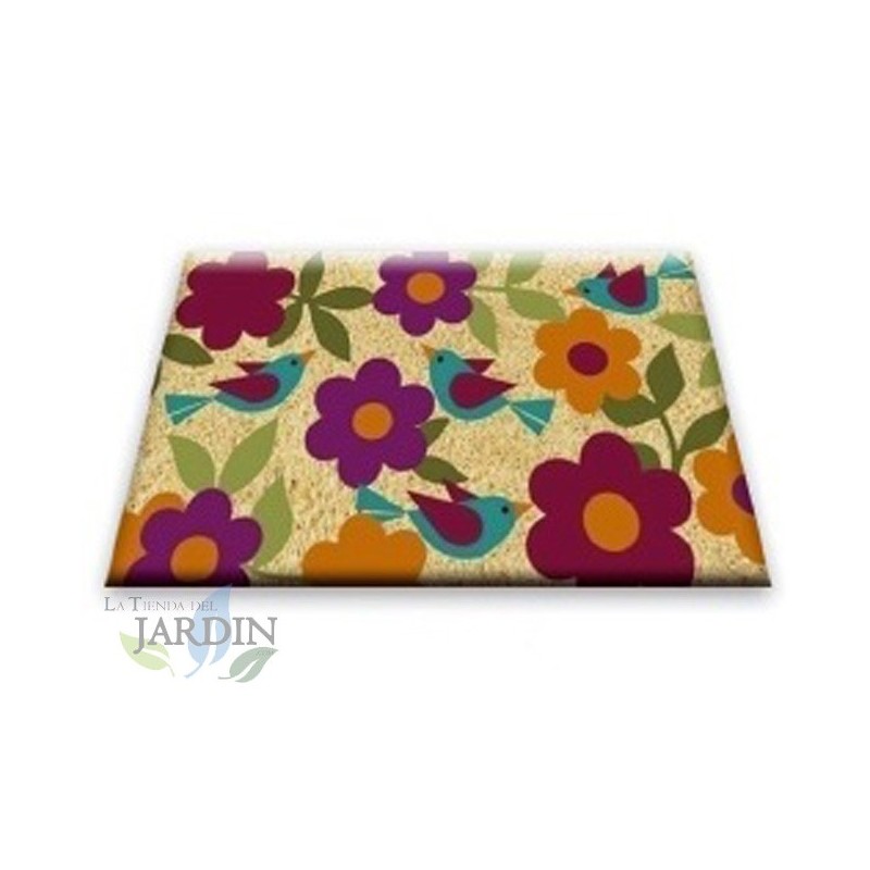 Paillasson Exterieur Entree Tapis Entree Interieur Absorbant et Antidérapart 40x60 cm fleurs d'automne