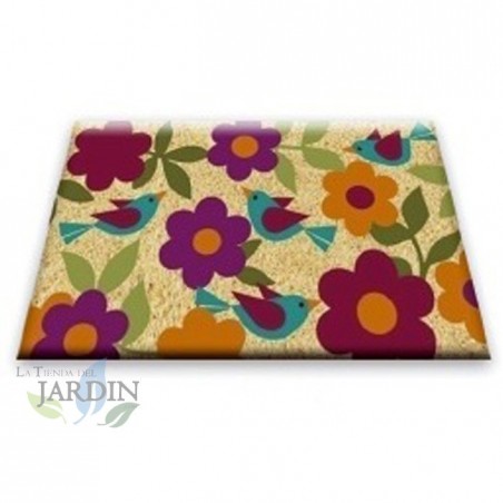 Paillasson Exterieur Entree Tapis Entree Interieur Absorbant et Antidérapart 40x60 cm fleurs d'automne