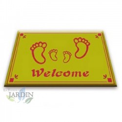 Doormat 40x60 cm welcome green