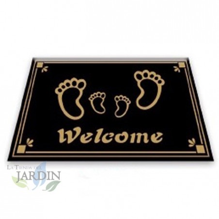 Doormat 40x60 cm welcome black