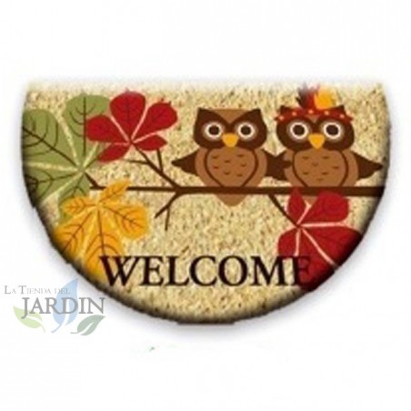 Paillasson Exterieur Entree Tapis Entree Interieur Absorbant et Antidérapart 40x60 cm bienvenue hiboux