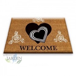 Doormat 40x60 cm welcome hearts