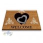 Felpudo 40x60 cm welcome corazones