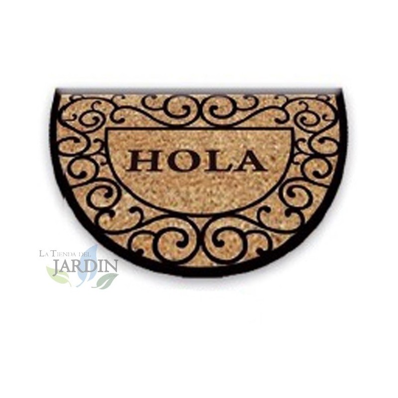 Doormat 40x60 cm hello rustic curved