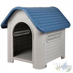 Niche en resine pour chien 87x72x76 cm, en Plastique pour extérieur et intérieur - Résistante à l'eau