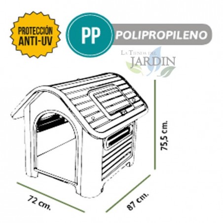 Suinga resin dog kennel medium 87x72x76 cm