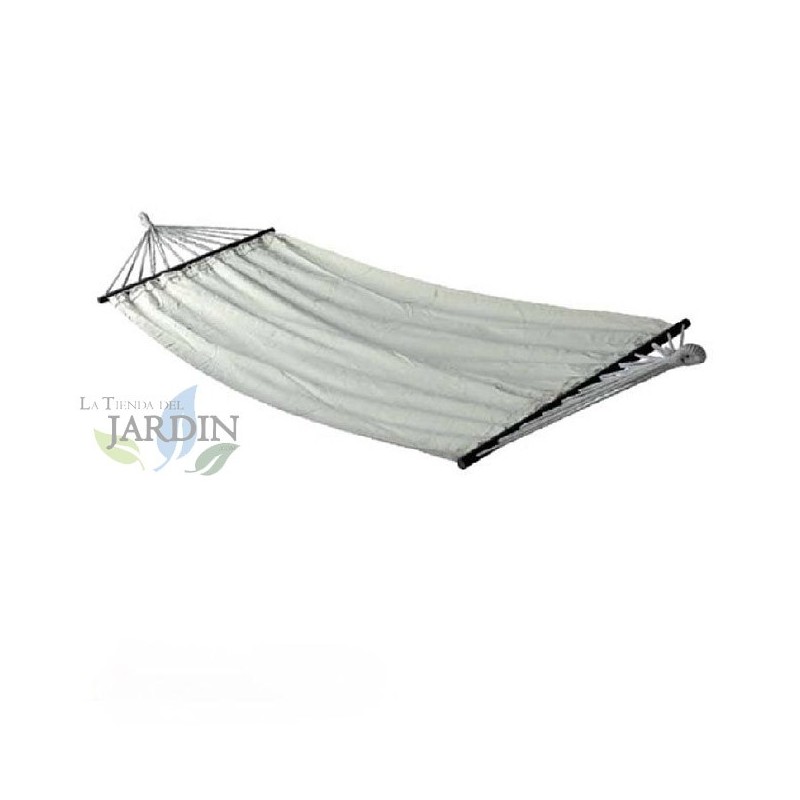 Hamac de Camping beige, Tissu en Toile Robuste et Durable 200 x 100 cm