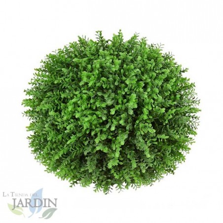 Esfera decorativa Bellver de 33 cm, bola de planta artificial, bolas de ornamento redondas verdes, decoração de mesa