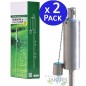 Set di 2 Torce da Giardino in Acciaio Inossidabile 115 cm - Durano tutta la notte - Chiusura Antileak Set di 2 Torce da Giardino in Acciaio Inossidabile 115 cm - Durano tutta la notte - Chiusura Antileak