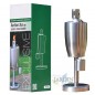 Lanterna de jardim de aço inoxidável para áreas externas, modelo exclusivo de 27 cm, lâmpada de óleo Lanterna de jardim de aço inoxidável para áreas externas, modelo exclusivo de 27 cm, lâmpada de óleo