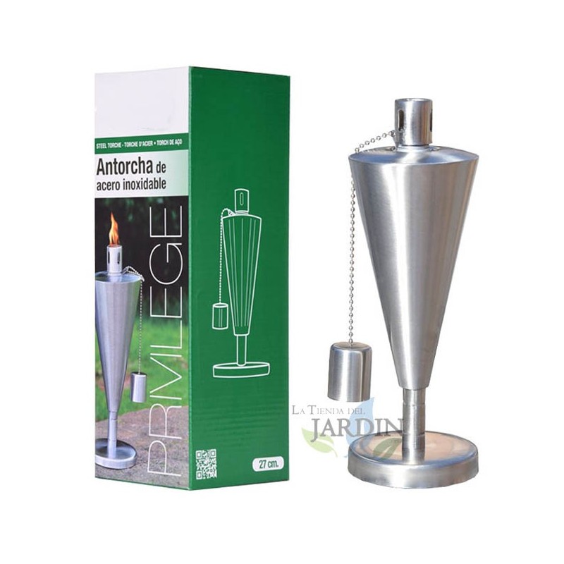  Privilege Edelstahl Taschenlampe 27 cm