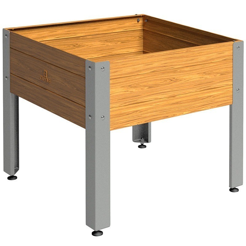 Mesa de cultivo de madera 72 x 72 x 65 cm