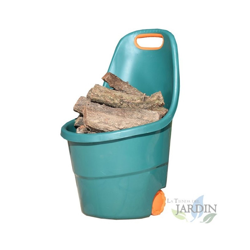 Carrello da giardino multiuso 89 x 57 x 53 cm, capacità 68 litri