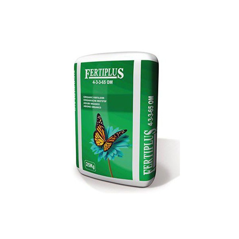 Fertilizzante organico Fertiplus da 25 kg | Concime granulare per alberi | Utilizzato in colture come tabacco e ortaggi