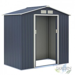 Galpão metálico cinza 2,71 m2 195x213x127 cm
