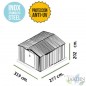 Gray metal house 8.84 m2 202x277x319 cm Gray metal house 8.84 m2 202x277x319 cm