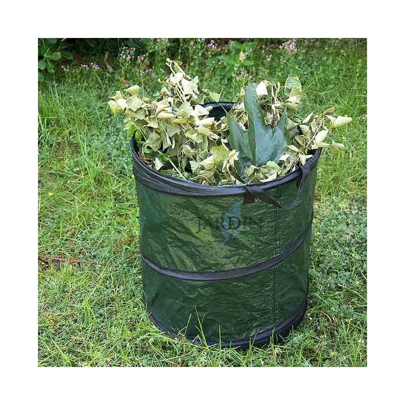 Sac à déchets de jardin Autonome et pliable, Stable et robuste 46x47 cm, capacité 115 litres