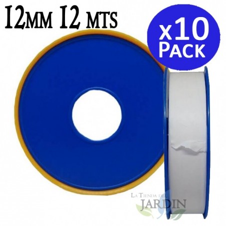 Nastro in Teflon professionale, 12 mm, 12 metri. 10 unità.