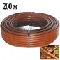 Tuberia polietileno 16 mm 200 metros marron sin goteros