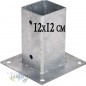 Square metal anchor 12x12 cm, base 17.5x17.5 cm. Square metal anchor 12x12 cm, base 17.5x17.5 cm.