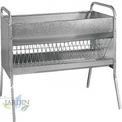 Alimentador de forragem para ovelhas 100 x 75 x 128 cm. Capacidade 55 kg