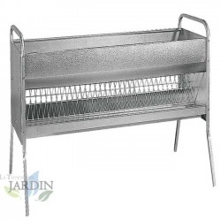 Alimentador de forragem para ovelhas 200 x 75 x 128 cm. Capacidade 110 kg