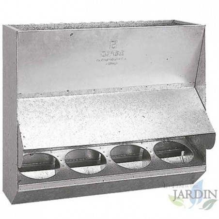 Comedouro para ovelhas 57 x 21 x 48 cm. Capacidade 110 kg