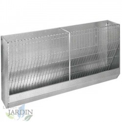 Wall-mounted feeder - Feeder for sheep, lambs and goats, 200x37x64 cm