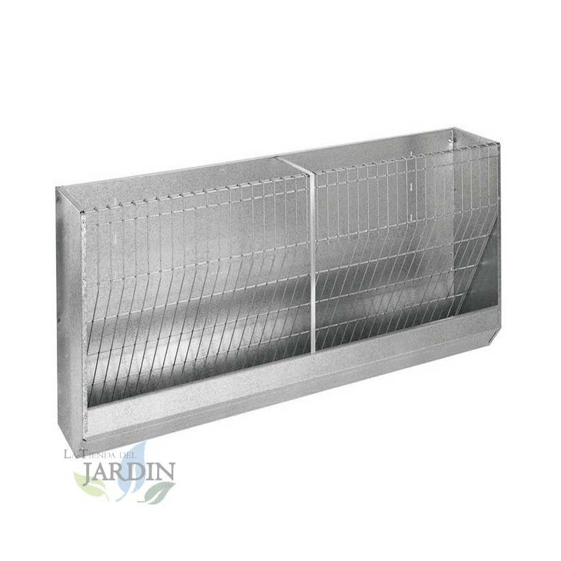 Wall-mounted feeder - Feeder for sheep, lambs and goats, 200x37x64 cm
